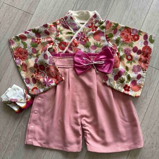 スイートマミー 着物 袴ロンパース 80サイズ(和服/着物)