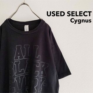 古着 “Cygnus” Big Logo T-shirt / 黒 Tシャツ(Tシャツ/カットソー(半袖/袖なし))