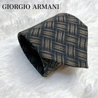 ジョルジオアルマーニ(Giorgio Armani)のネクタイ GIORGIO ARMANI ジョルジオアルマーニ シルク　編み込み柄(ネクタイ)