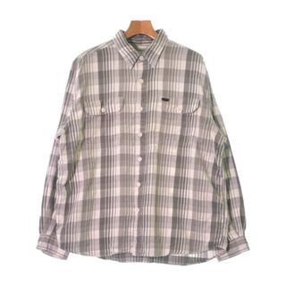 POLO SPORT カジュアルシャツ XL グレーxアイボリー(チェック) 【古着】【中古】(シャツ)