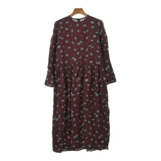 マルニ(Marni)のMARNI マルニ ワンピース（その他） 14 エンジx白x黒(花柄) 【古着】【中古】(ワンピース)