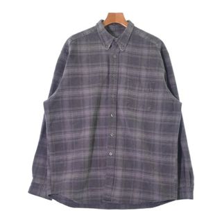 エディーバウアー(Eddie Bauer)のEddie Bauer カジュアルシャツ XL グレー系(チェック) 【古着】【中古】(シャツ)