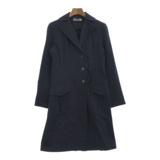 ジルサンダー(Jil Sander)のJIL SANDER ジルサンダー コート（その他） 36(XS位) 紺 【古着】【中古】(その他)