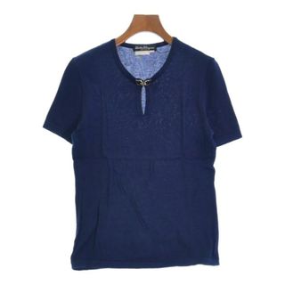 サルヴァトーレフェラガモ(Salvatore Ferragamo)のSalvatore Ferragamo ニット・セーター S 紺 【古着】【中古】(ニット/セーター)