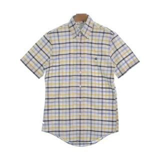 ブルックスブラザース(Brooks Brothers)のBrooks Brothers カジュアルシャツ S 白x黄x紺等(チェック) 【古着】【中古】(シャツ)