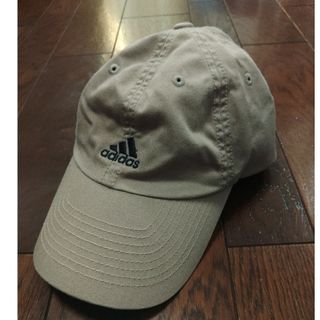 アディダス(adidas)のadidas　キャップ　ベージュ　古着　90S　57 60(キャップ)