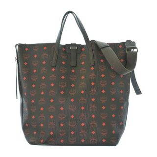 エムシーエム(MCM)のMCM エムシーエム トートバッグ - カーキxオレンジ系(総柄) 【古着】【中古】(トートバッグ)