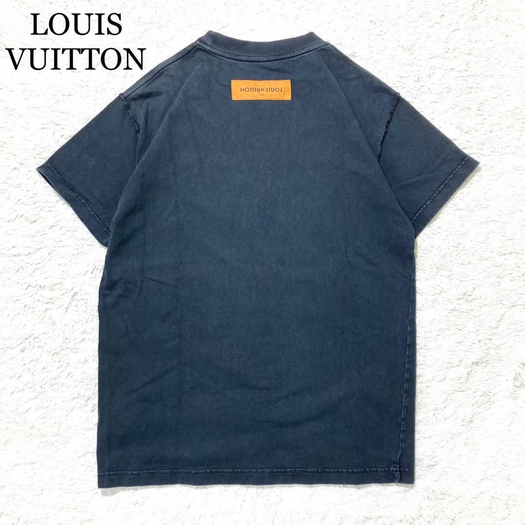 極美品】LOUIS VUITTON Tシャツ インサイドアウト バックロゴ 極美品】LOUIS VUITTON Tシャツ インサイドアウト バックロゴ