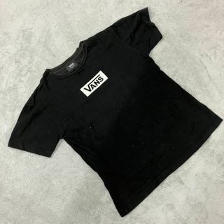 ヴァンズ(VANS)のVANS Tシャツ ブラック 半袖 Uネック Sサイズ ロゴ ユニセックス(Tシャツ/カットソー(半袖/袖なし))