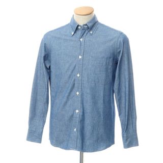 【中古】メイカーズシャツ カマクラ Makers Shirt 鎌倉 コットン ボタンダウン カジュアルシャツ ブルー【サイズS】【メンズ】(シャツ)