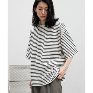 WYM LIDNM NARROW BORDER WIDE TEE(Tシャツ/カットソー(半袖/袖なし))