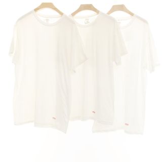 シュプリーム(Supreme)の【中古】シュプリーム Supreme Hanes Tagless Tee 3枚セット 半袖Ｔシャツ ホワイト【サイズXL】【メンズ】(Tシャツ/カットソー(半袖/袖なし))