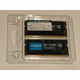 クルーシャル(crucial)の32GB(16GB×2) DDR5-5600 SODIMM ノート用(PCパーツ)