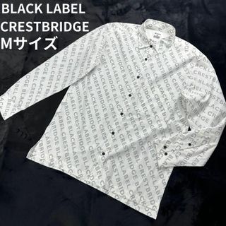 BLACK LABEL CRESTBRIDGE - ブラックレーベルクレストブリッジ✨ブランドロゴ入長袖シャツ Mサイズ