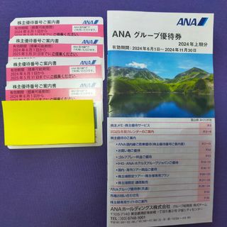 エーエヌエー(ゼンニッポンクウユ)(ANA(全日本空輸))のANA 株主優待 ４枚 グループ優待券 冊子 株主優待割引(その他)