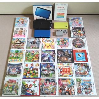 ニンテンドー3DS(ニンテンドー3DS)の【ソフト・オプション多数】3DS LL DS本体＋ソフト24本セット(携帯用ゲーム機本体)