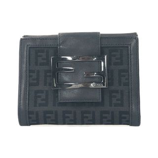 フェンディ(FENDI)のフェンディ FENDI 二つ折り財布 Wホック  ズッキーノ  レディース(財布)