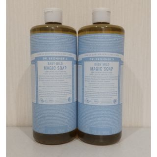 ドクターブロナー(Dr.Bronner)のドクターブロナー  マジックソープ    ベビーマイルド 946ml  × 2本(ボディソープ/石鹸)