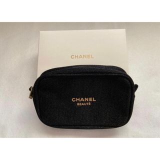 CHANEL - 【CHANEL】シャネル ノベルティポーチ ラメ入りブラック【新品未使用】