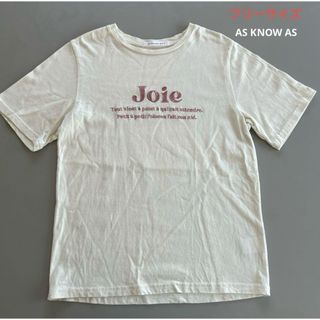 ??AS KNOW AS 半袖Tシャツ フリーサイズ