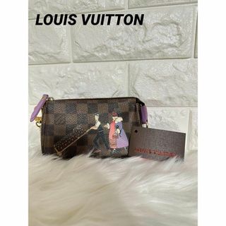 ルイヴィトン(LOUIS VUITTON)の【美品✨】ルイヴィトン ダミエ ミニポシェットアクセソワール イリュストル(その他)