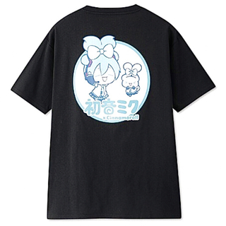新品 初音ミク × シナモロール 半袖Tシャツ Mサイズ 黒 サンリオコラボ (Tシャツ/カットソー(半袖/袖なし))