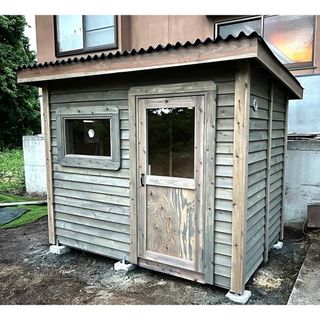 タイニーハウス サウナ ログハウス 物置 倉庫 小屋 プレハブ ガレージ  M(その他)