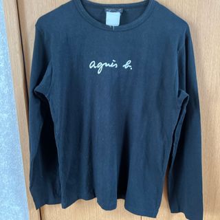 アニエスベー(agnes b.)のヴィンテージアニエスベー黒長袖TシャツロンT中古美品(Tシャツ(長袖/七分))