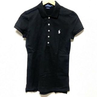 ポロラルフローレン(POLO RALPH LAUREN)のPOLObyRalphLauren(ポロラルフローレン) 半袖ポロシャツ サイズXS レディース - 黒(ポロシャツ)