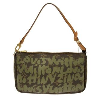 ルイヴィトン(LOUIS VUITTON)のLOUIS VUITTON(ルイヴィトン) ハンドバッグ グラフィティ ポシェット・アクセソワール M92191 ヴェール モノグラムグラフィティ・キャンバス(ハンドバッグ)