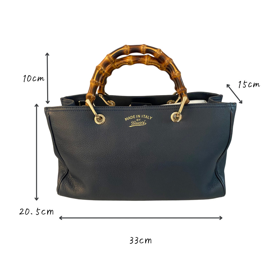 GUCCI グッチ バンブー 2WAY ハンドル ネイビー ショルダー GUCCI グッチ バンブー 2WAY ハンドル ネイビー ショルダー