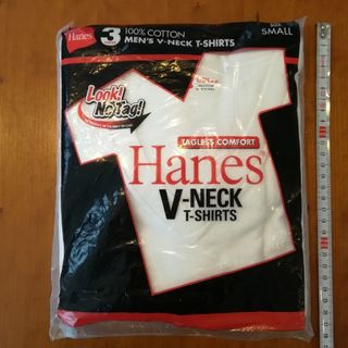 Hanes - ✨[ヘインズ] 半袖Tシャツ(3枚組) 綿100% Vネック 赤ラベル メンズＳ