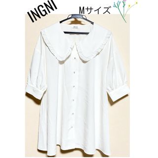 イング(INGNI)のMサイズ【INGNI】BIG襟　ブラウス(カットソー(半袖/袖なし))