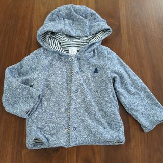 ベビーギャップ(babyGAP)のベビーギャップ　パーカー　くま耳　ブルー(ジャケット/コート)