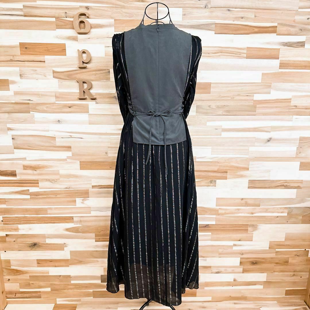 Ameri VINTAGE - 【アメリ】異素材ドッキング ラメ糸 シアー Ameri VINTAGE - 【アメリ】異素材ドッキング ラメ糸 シアー