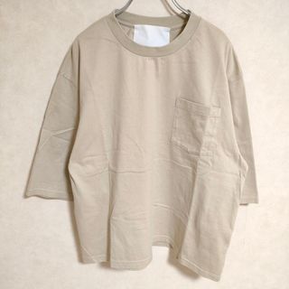 SOLto/ソルト SURF GIRL BOX TEE S20AW-03 定価12100円 バックプリント 半袖Ｔシャツ カットソー ベージュ レディース【中古】4-0513S△(Tシャツ(半袖/袖なし))