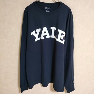 チャンピオン(Champion)のChampion YALE イエール プリント ロンT 長袖Ｔシャツ カットソー ロンＴ ネイビー メンズ チャンピオン【中古】4-0513M△(Tシャツ/カットソー(七分/長袖))