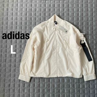 アディダス(adidas)のadidasアディダス　ブルゾン　ジャケット　ホワイト　L(ブルゾン)