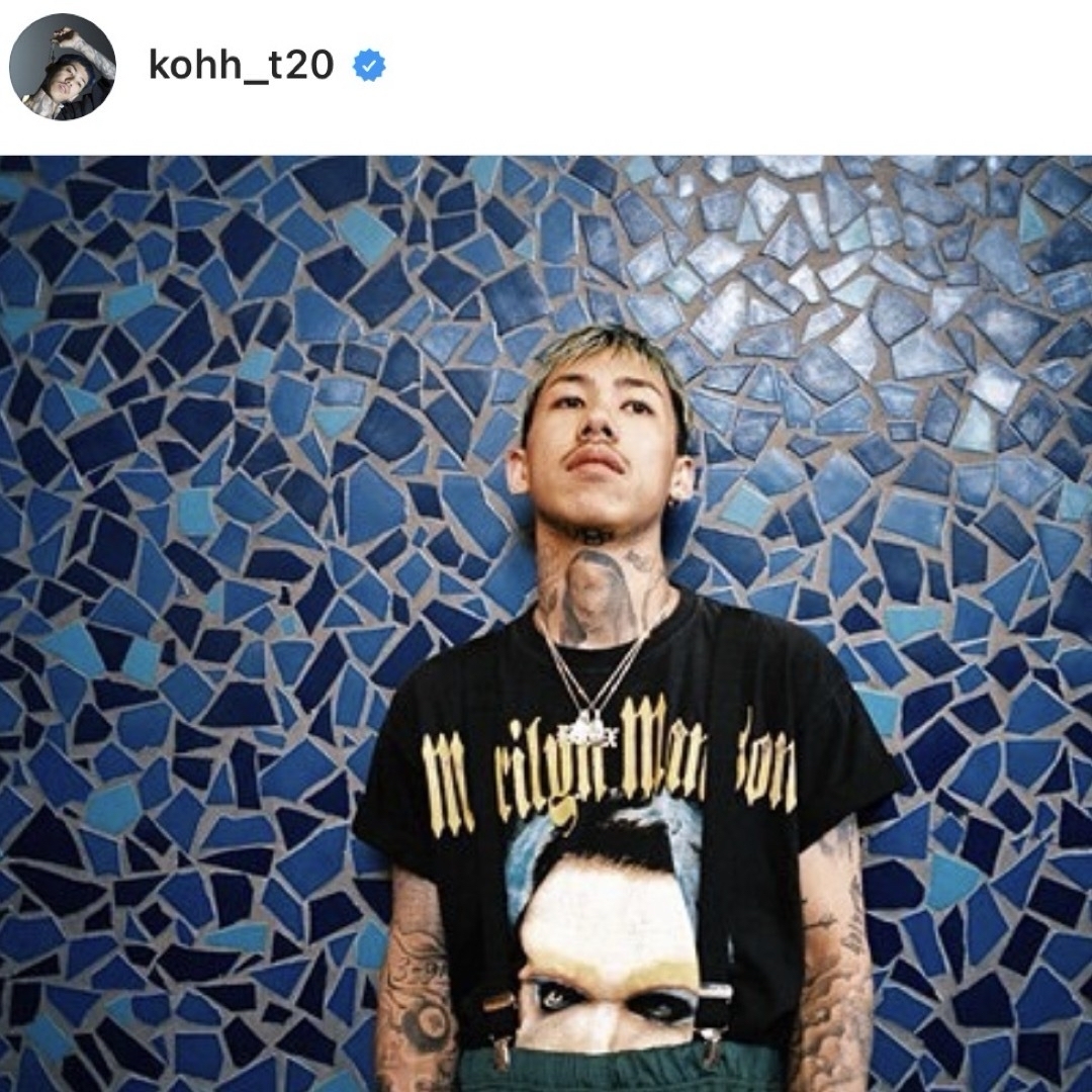 KOHH着用 MARILYN MANSON BIG FACE TEE XLサイズの通販 by f|ラクマ KOHH着用 MARILYN MANSON BIG FACE TEE XLサイズの通販 by f|ラクマ