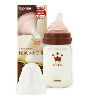 コンビ(combi)のコンビ テテオ 授乳のお手本 哺乳びん耐熱ガラス製 SSサイズ乳首付 160ml(哺乳ビン)