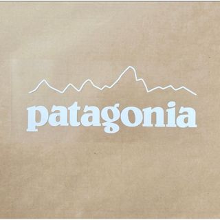 Patagonia パタゴニア ステッカー　　　　◆15㎝◆マットホワイト◆白◆