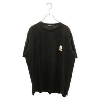 UNDERCOVER アンダーカバー BASIC SMALL UNDERBAR U TEE ベーシック ワンポイント Uロゴ プリント クルーネック カットソー 半袖Tシャツ ブラック UCA3804