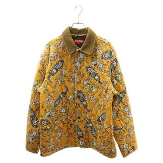 Supreme - SUPREME シュプリーム 19AW Quilted Paisley Jacket ペイズリー キルティング 襟コーデュロイ ロゴ刺繍 ジャケット マスタード