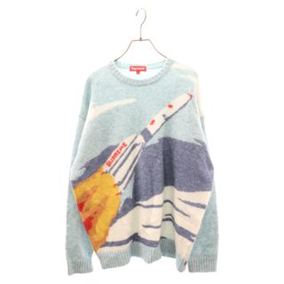 SUPREME シュプリーム 22AW Rocket Sweater クルーネック ロケットセーター ニット ブルー