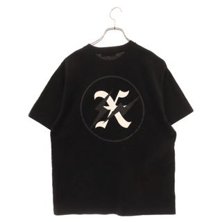 GOD SELECTION XXX ゴッドセレクショントリプルエックス × Fragment フラグメント フロント刺繍ロゴ バックプリント 半袖Tシャツ カットソー ブラック