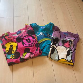 ディズニー(Disney)のディズニーtシャツ 3着セット　デイジー　ミニー　ドナルド(Tシャツ(半袖/袖なし))