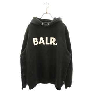 BALR. ボーラー ロゴプリント プルオーバーパーカー ブラック(パーカー)