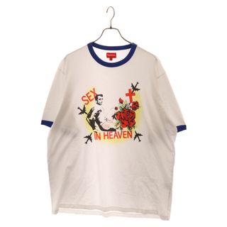 シュプリーム(Supreme)のSUPREME シュプリーム 23SS Sex in Heaven Ringer Tee セックス イン ヘブン リンガー クルーネック 半袖Tシャツ ホワイト(Tシャツ/カットソー(半袖/袖なし))