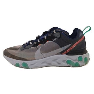 ナイキ(NIKE)のNIKE ナイキ REACT ELEMENT 87AQ1090-005 リアクト エレメント 87 ローカットスニーカー ブラック/ネイビー US8.5/26.5cm(スニーカー)