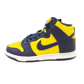 ナイキ(NIKE)のNIKE ナイキ DUNK HIGH SP MICHIGAN ダンクハイ ミシガン ハイカットスニーカーシューズ ネイビー/イエロー US10/28.0cm CZ8149-700(スニーカー)